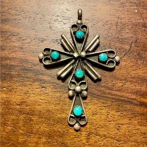 Turquoise Cross Pendant